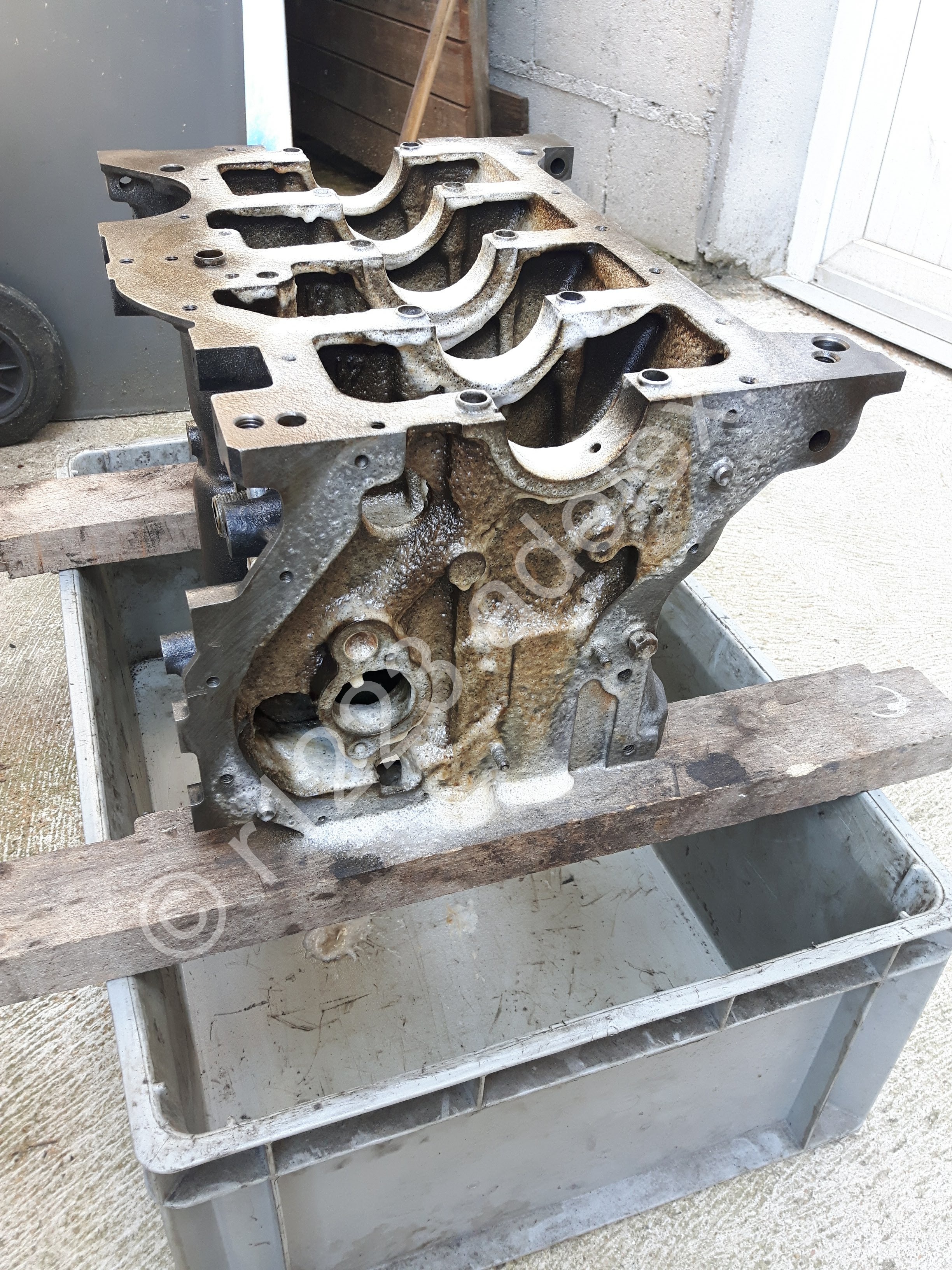 Dégraissage du bloc