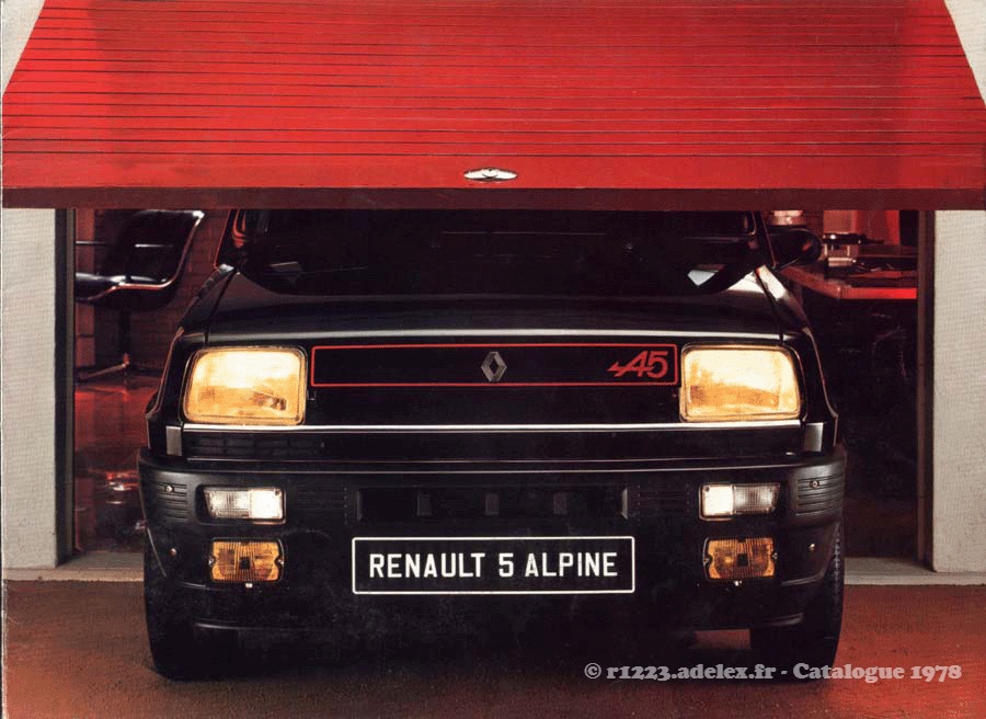 Renault 5 Alpine R1223 - Catalogue de présentation